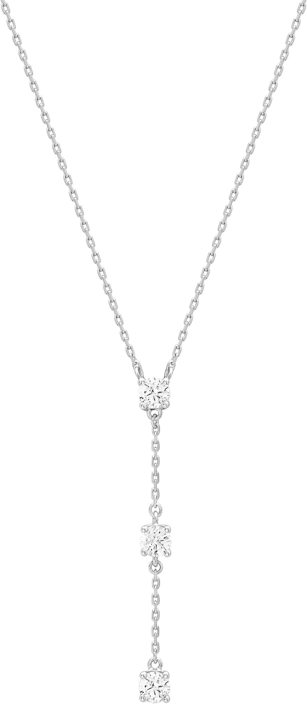 Collier Oxydes de Zirconium & Argent