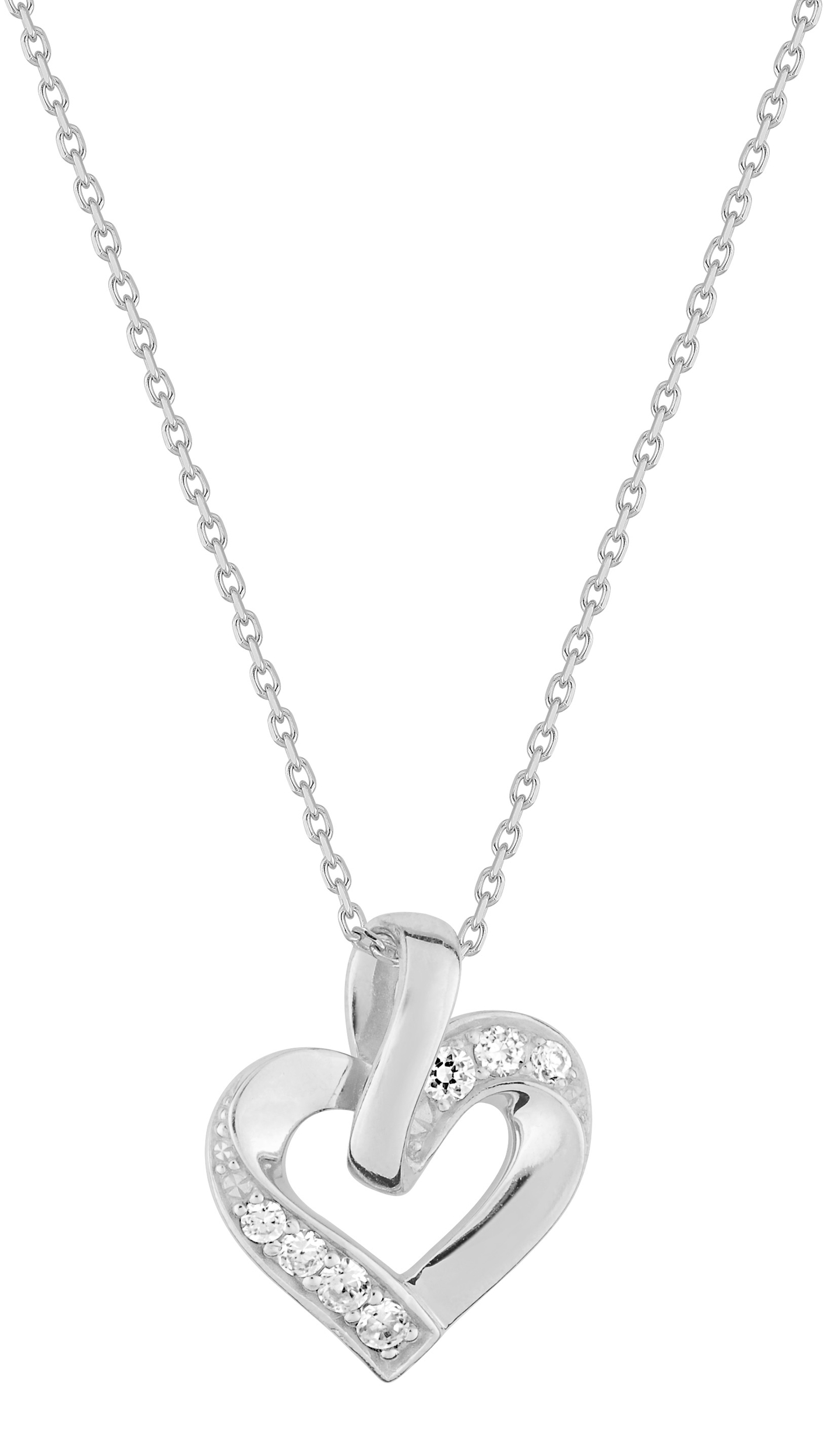 Collier Oxydes de Zirconium & Argent
