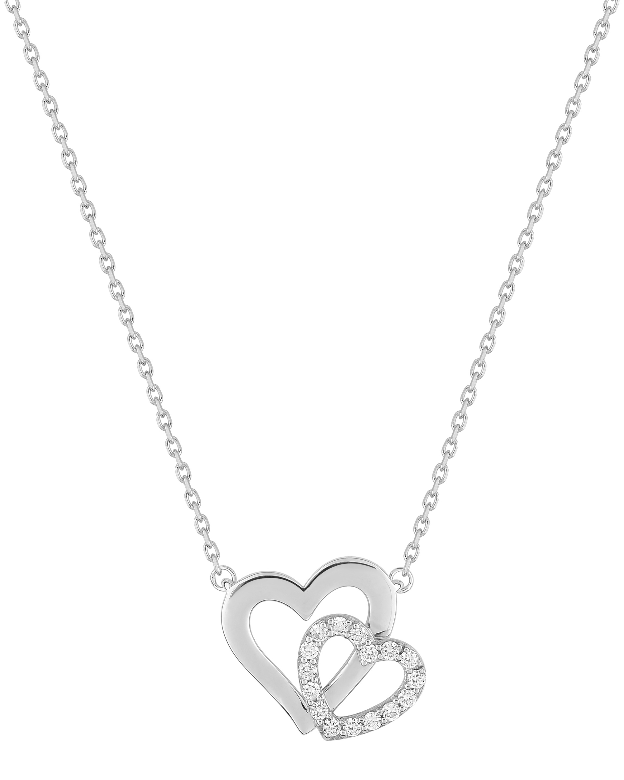 Collier Oxydes de Zirconium & Argent