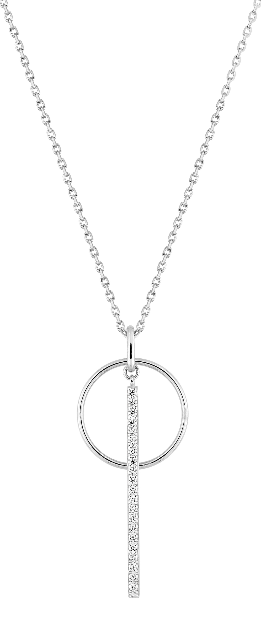 Collier Oxydes de Zirconium & Argent