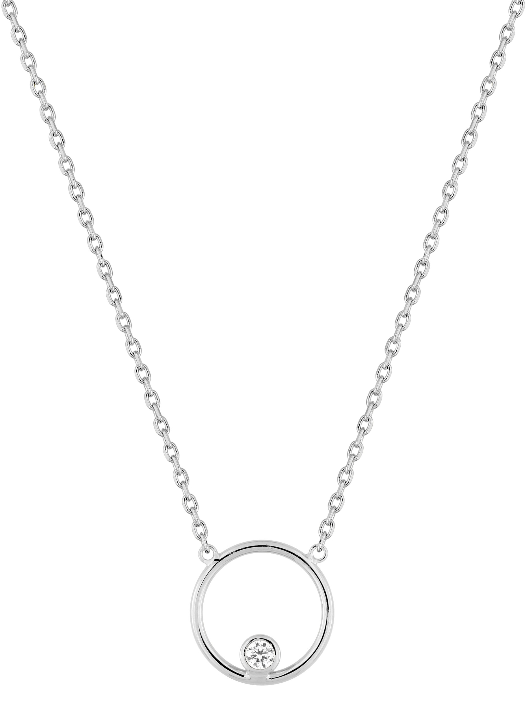 Collier Oxydes de Zirconium & Argent
