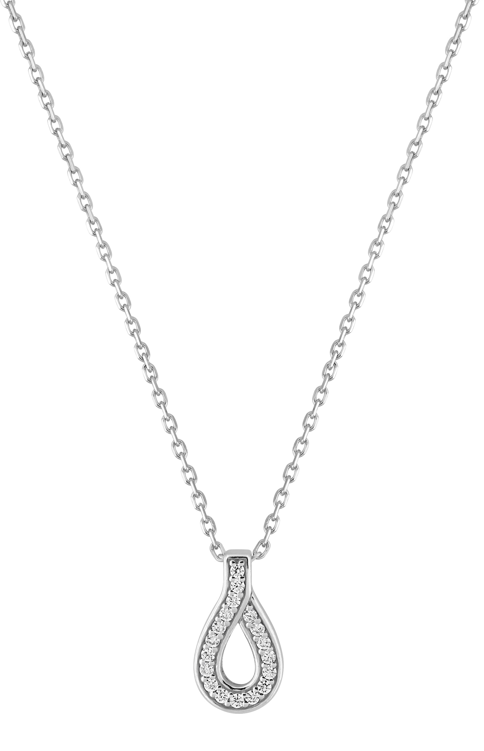 Collier Oxydes de Zirconium & Argent