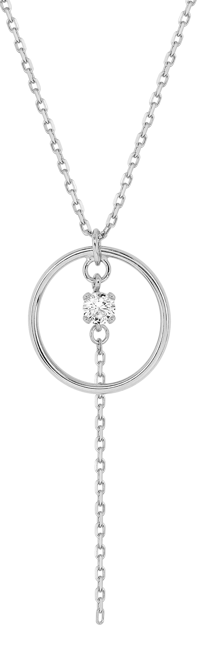 Collier Oxydes de Zirconium & Argent