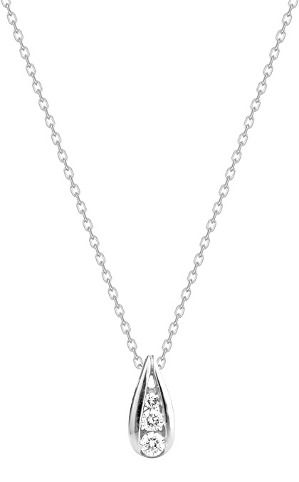 Collier Oxydes de Zirconium & Argent