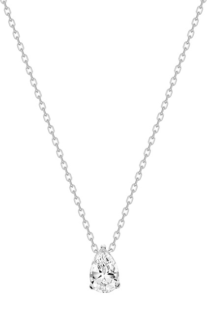 Collier Oxydes de Zirconium & Argent
