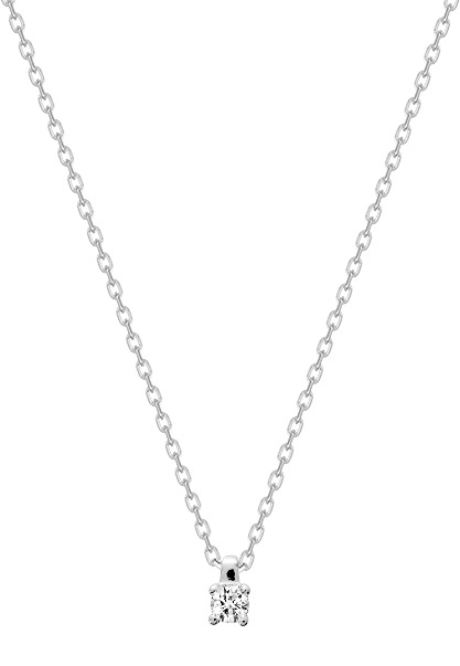 Collier Oxydes de Zirconium & Argent