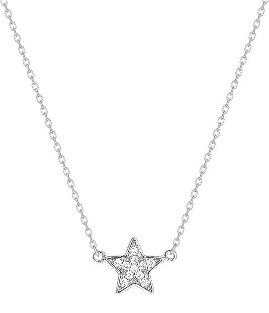 Collier Oxydes de Zirconium & Argent