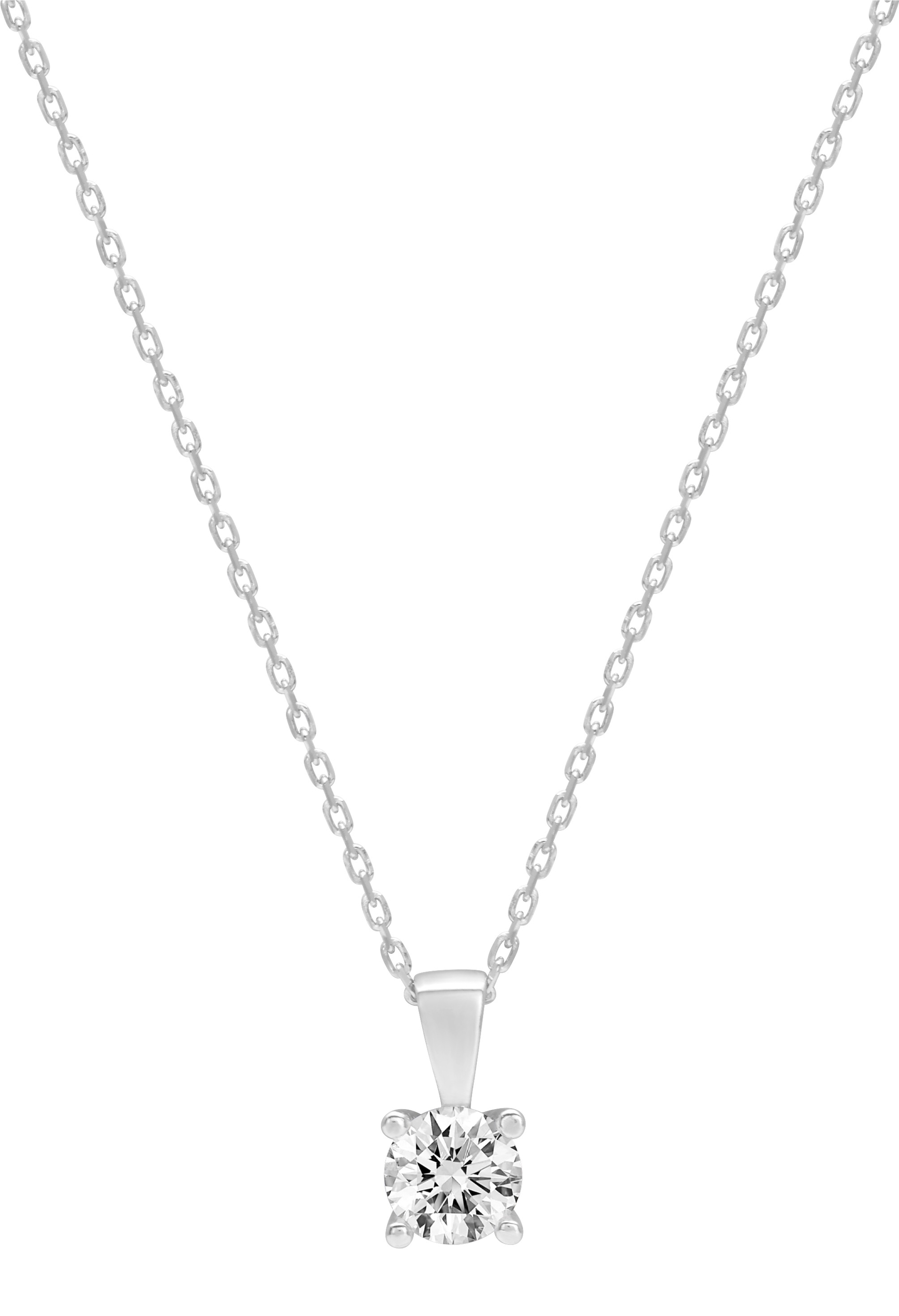Collier Oxydes de Zirconium & Argent