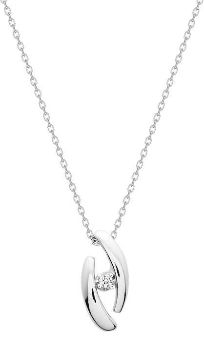 Collier Oxydes de Zirconium & Argent