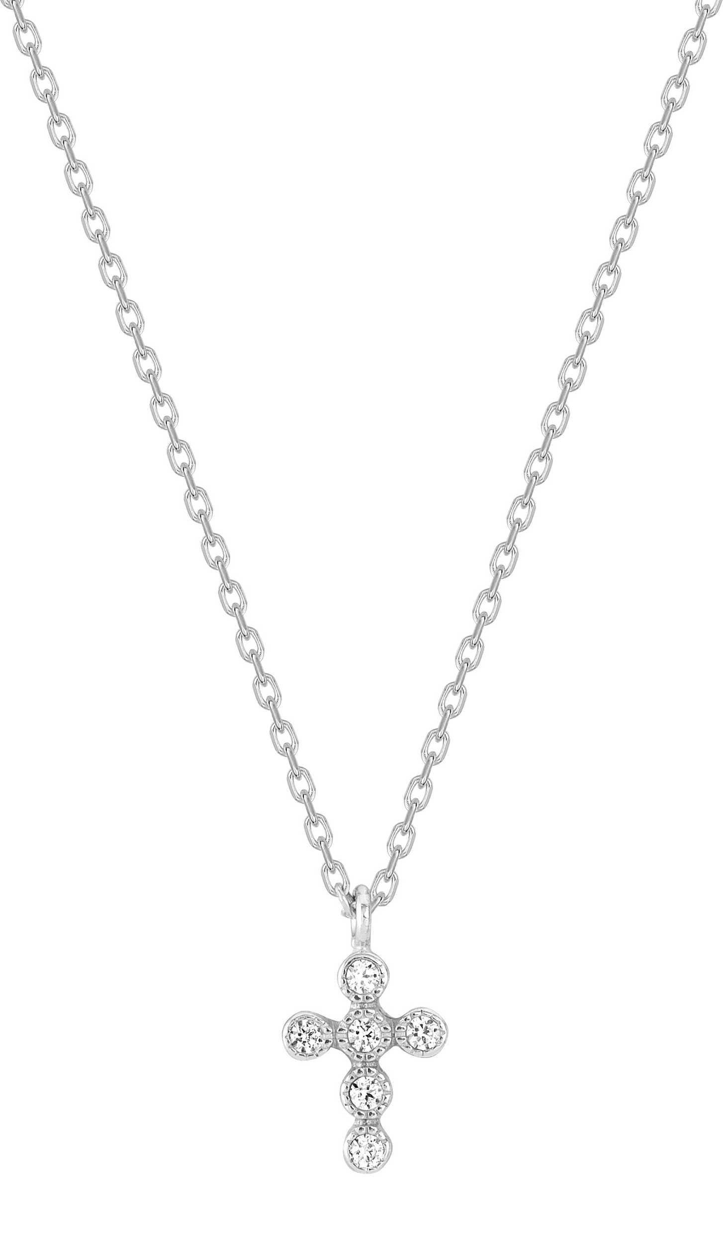 Collier Oxydes de Zirconium & Argent