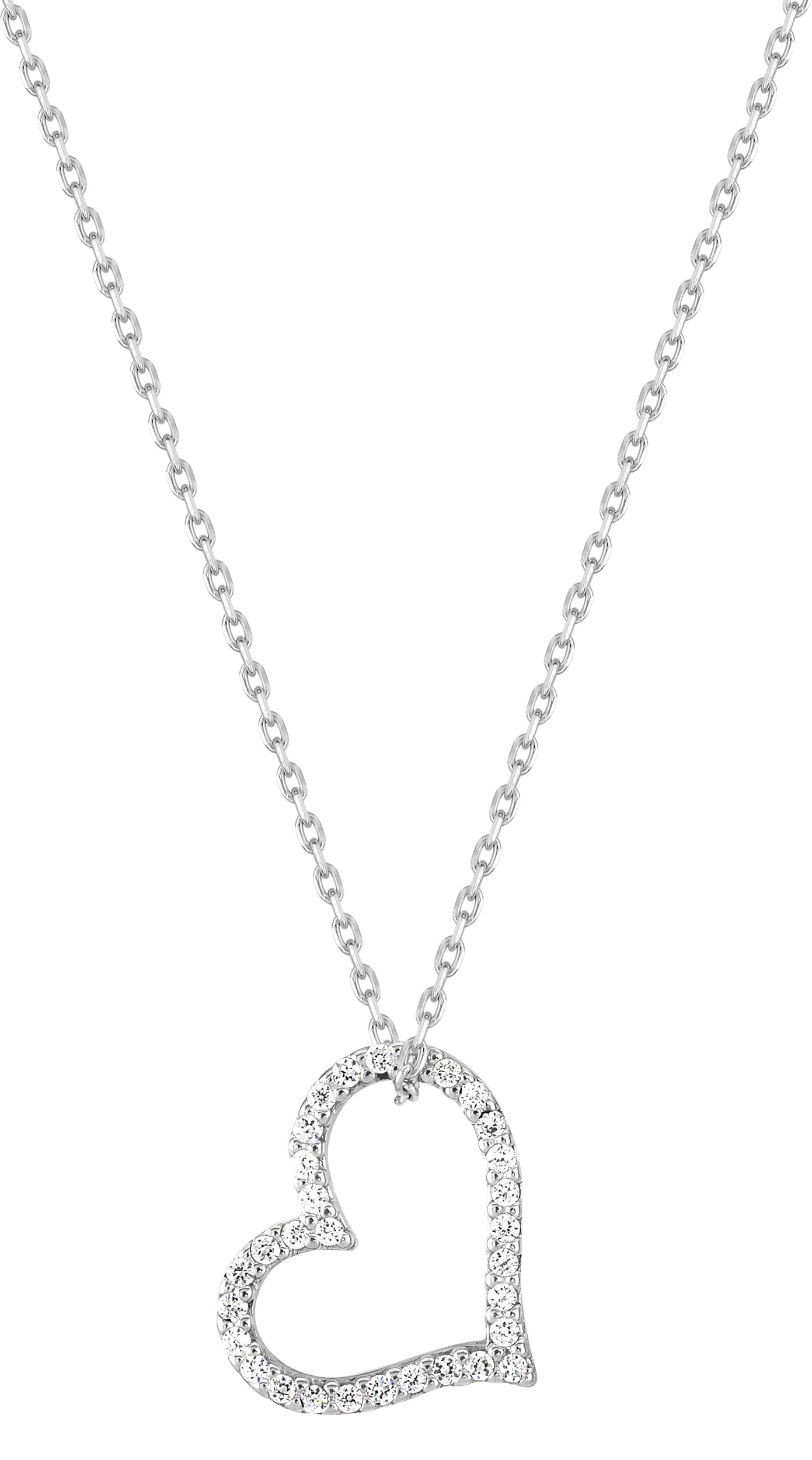 Collier Oxydes de Zirconium & Argent