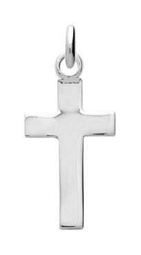 Pendentif Croix en Argent 925/1000 rhodié