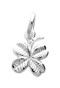 Pendentif Trèfle en Argent 925/1000 rhodié