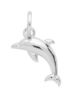Pendentif Dauphin en Argent 925/1000 rhodié