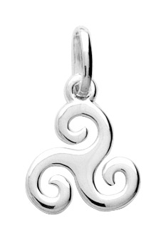 Pendentif Croix basque en Argent 925/1000 rhodié