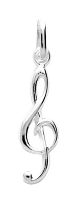 Pendentif Musique Argent 925/1000 rhodié