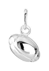 Pendentif Ballon en Argent 925/1000 rhodié
