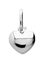 Pendentif Cœur en Argent 925/1000 rhodié