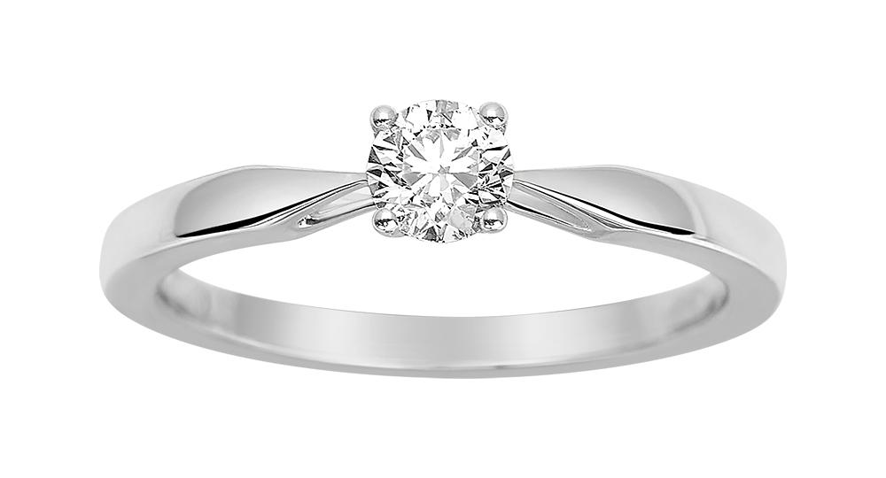 Solitaire Diamant 0.30ct GH-P1 Or 18 Carats
