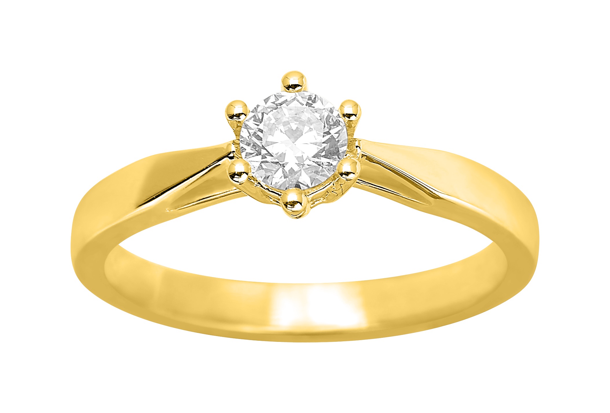 Solitaire Diamant 0.35ct GH-SI Or 18 Carats