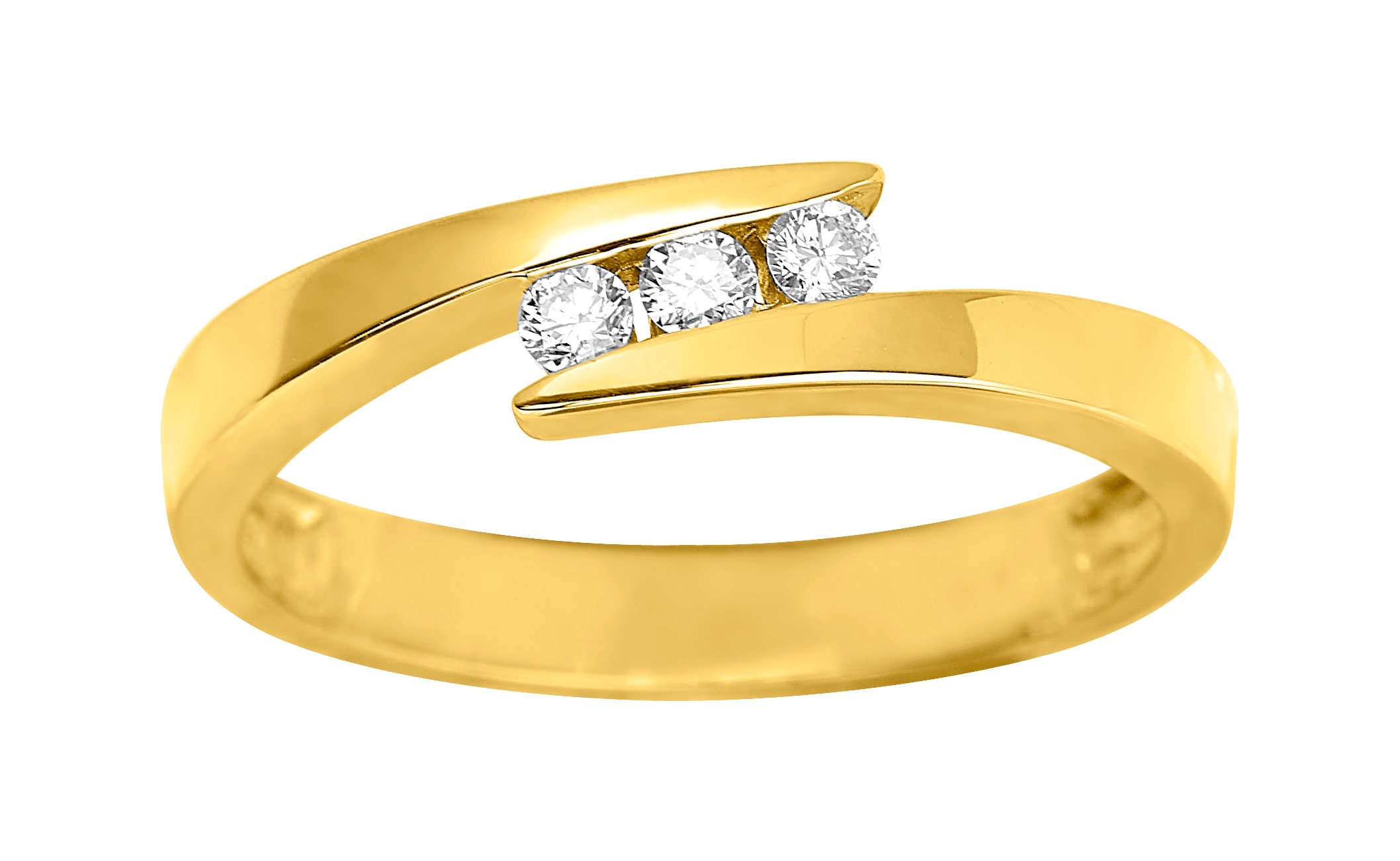 Bague Diamant 0.12ct GH-SI Or 18 Carats