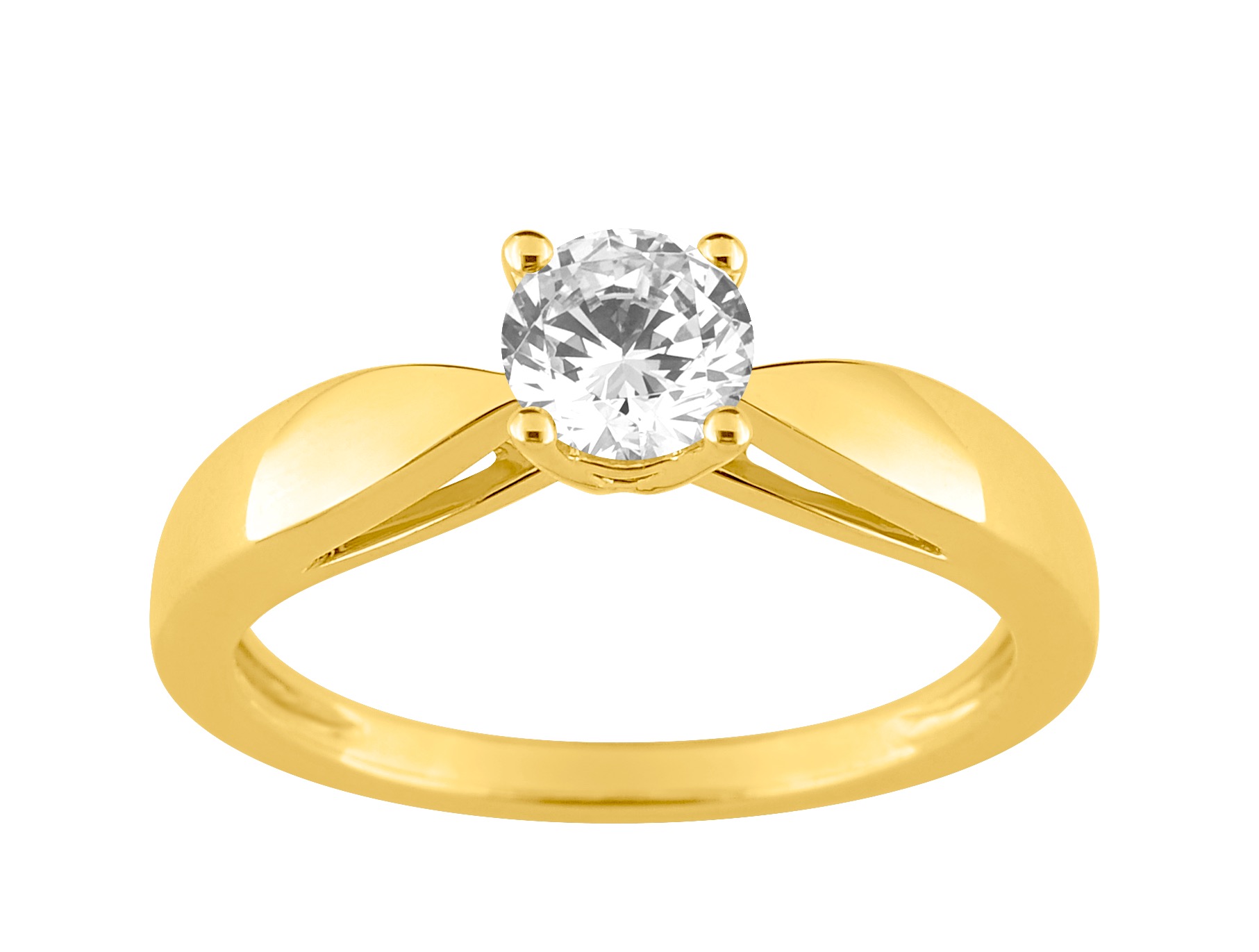 Solitaire Diamant 0.50ct H/SI Or 18 Carats