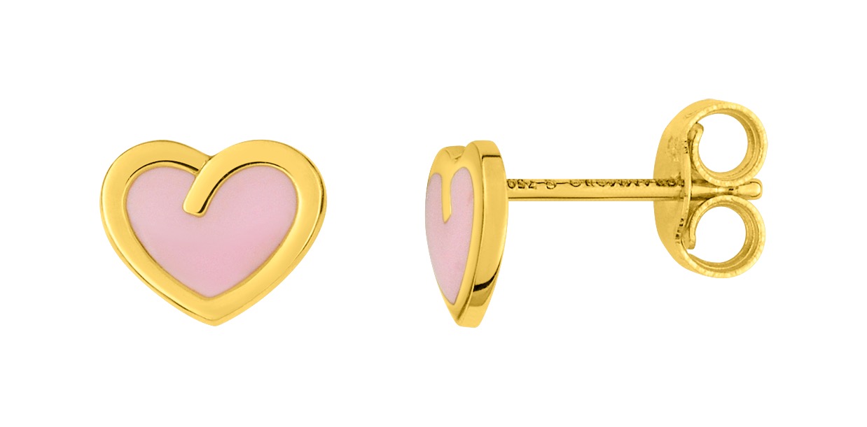 Boucles D\'oreilles Clou Enfant Or 18 Carats