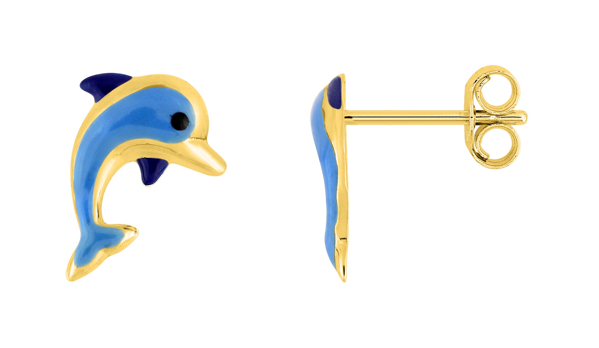Boucles D\'oreilles Clou Enfant Or 18 Carats
