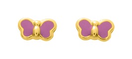 Boucles D\'oreilles Clou Enfant Or 18 Carats