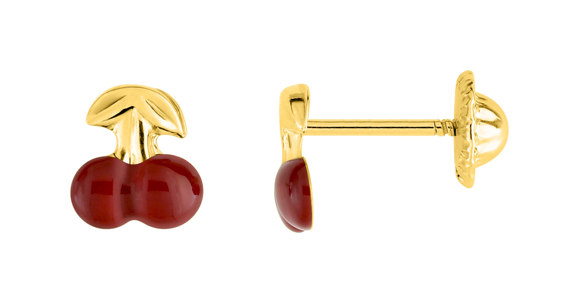 Boucles D\'oreilles Clou & Vis Enfant Or 18 Carats