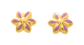 Boucles D\'oreilles Clou & Vis Enfant Or 18 Carats