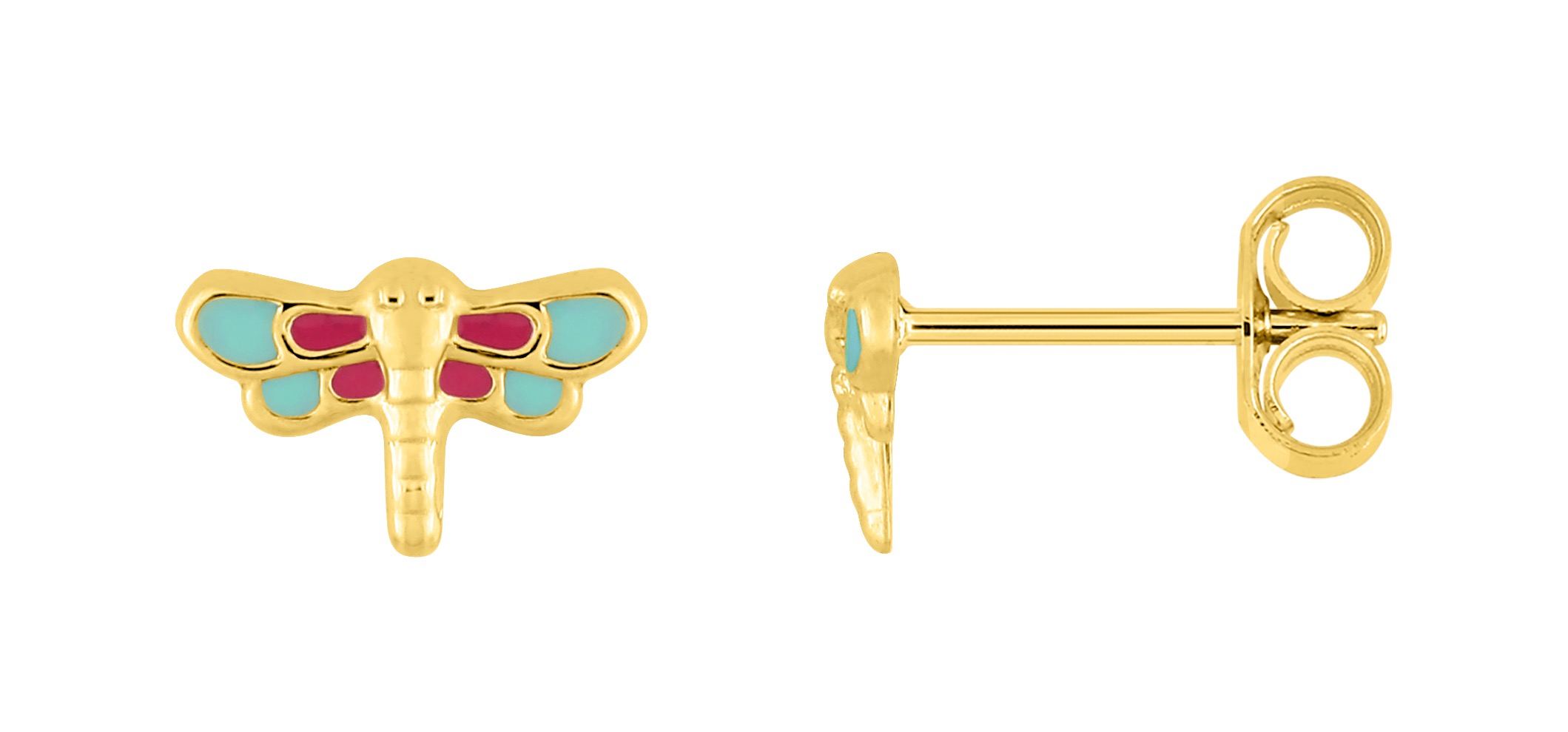 Boucles D\'oreilles Clou Enfant Or 18 Carats