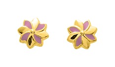 Boucles D\'oreilles Clou & Vis Enfant Or 18 Carats