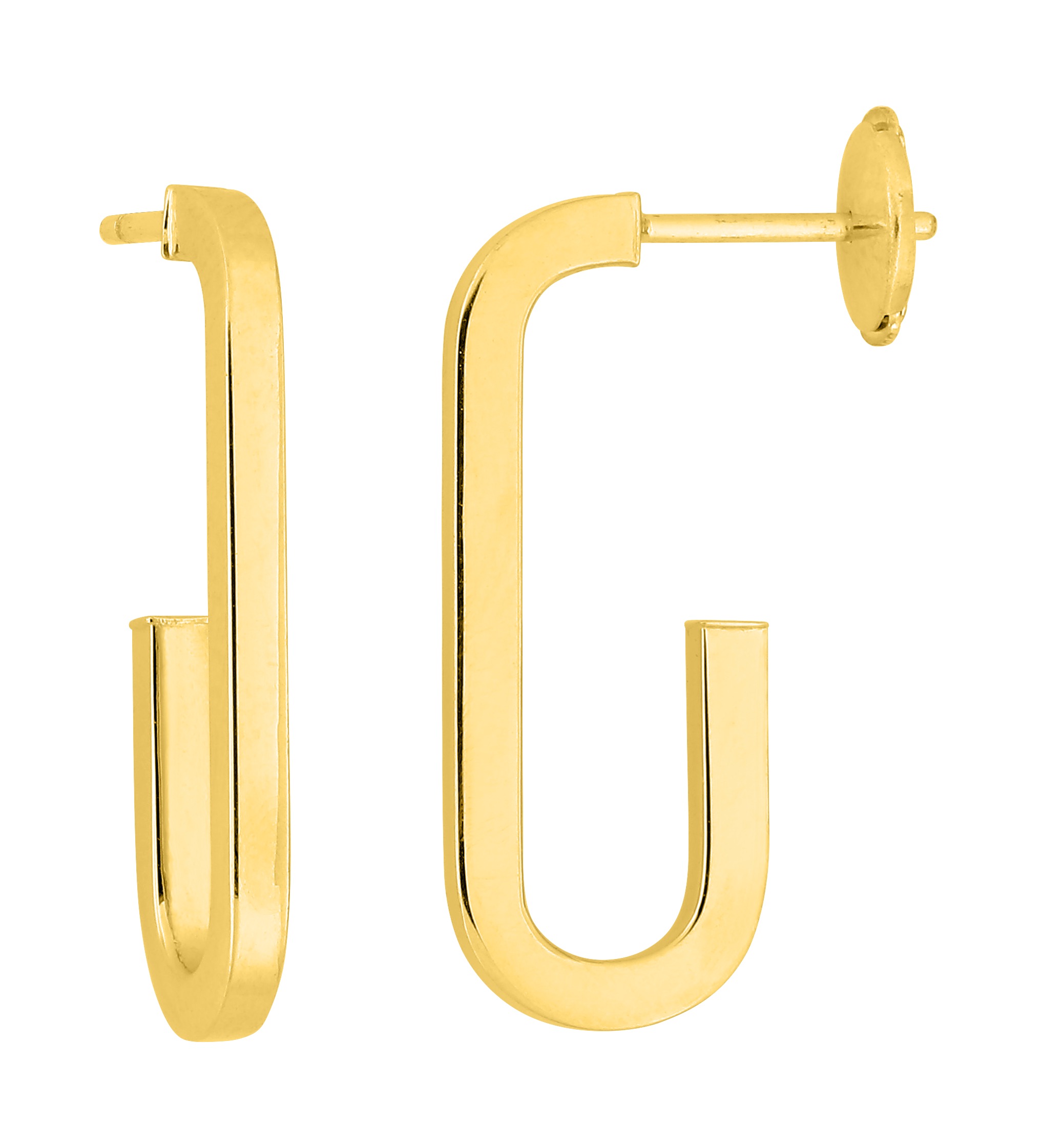 Boucle d\'oreilles Demi Créoles or 18 Carats