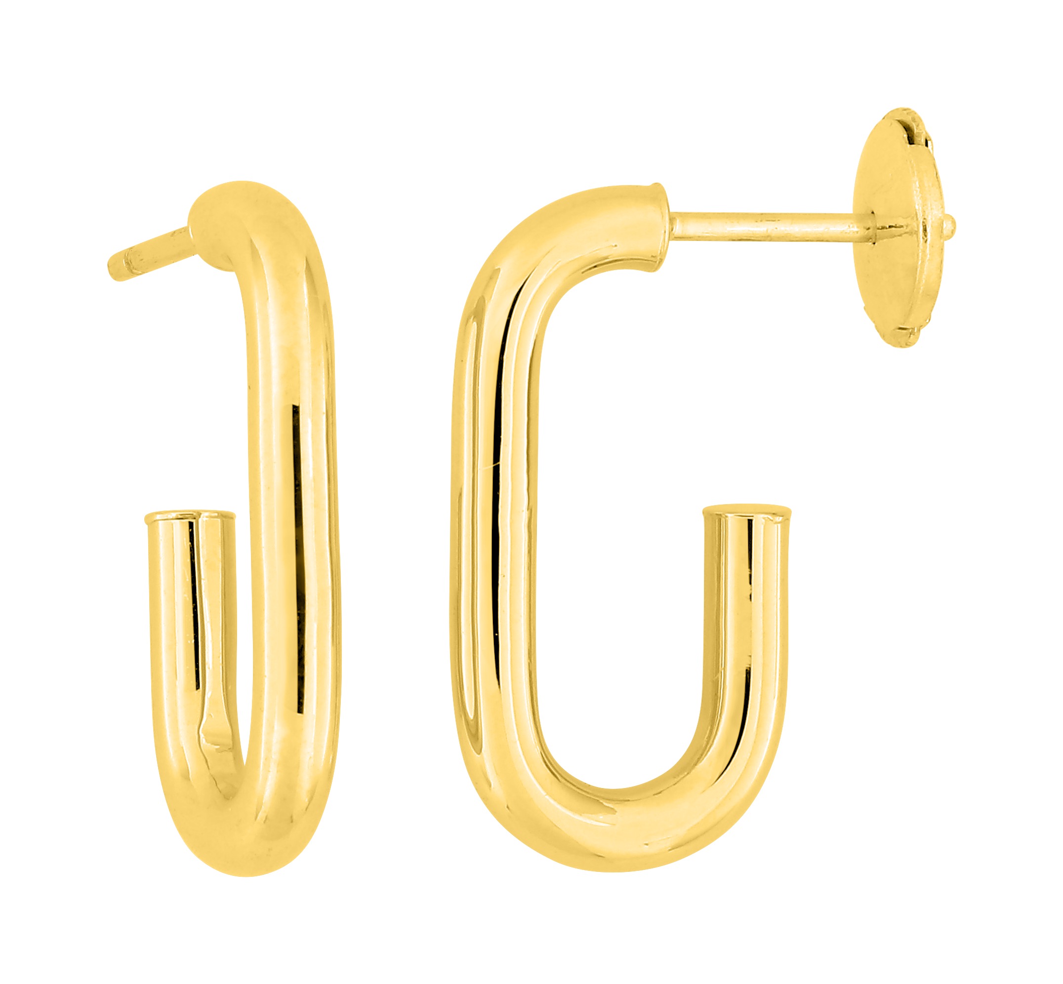 Boucle d\'oreilles Demi Créoles or 18 Carats