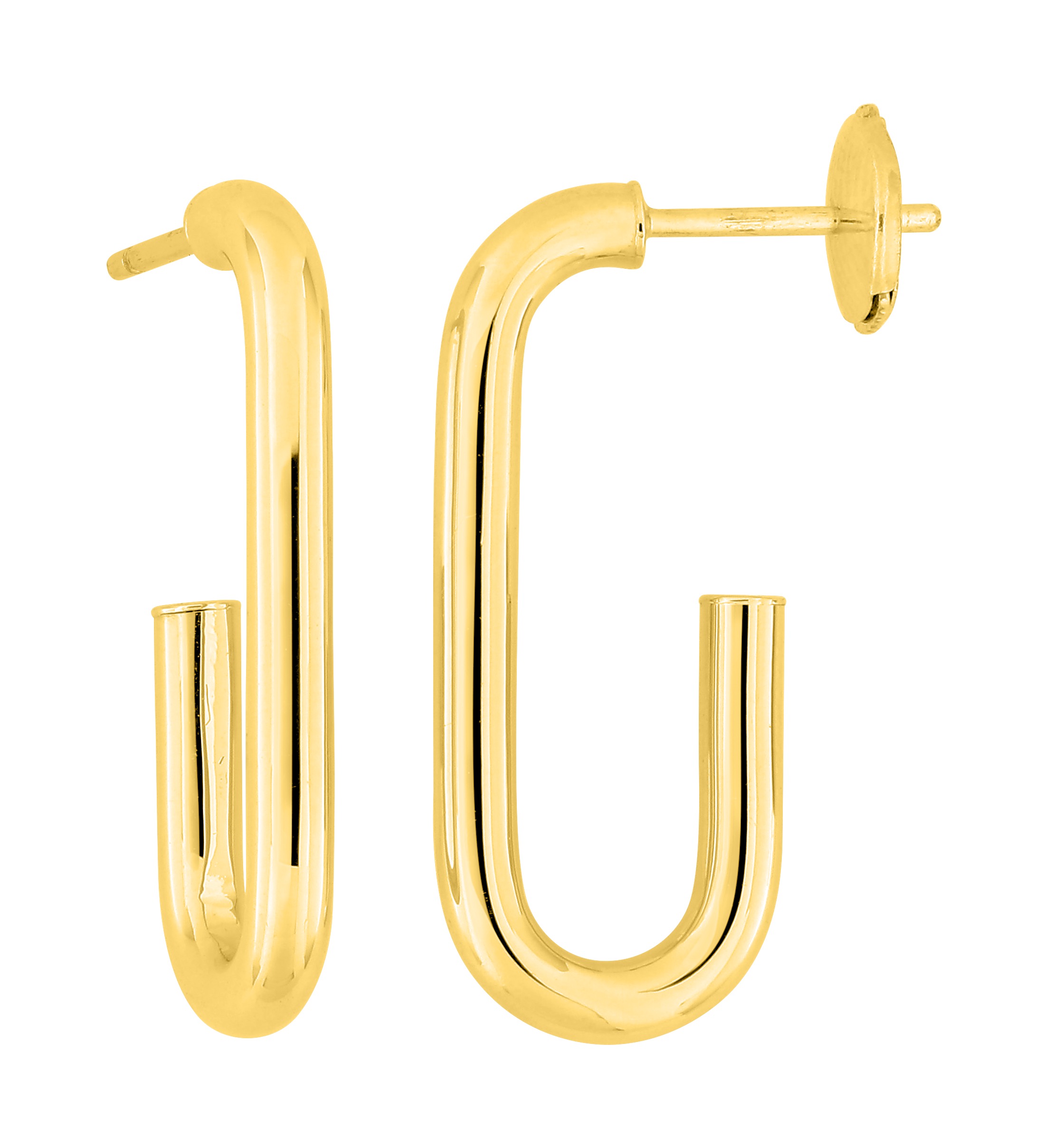 Boucle d\'oreilles Demi Créoles or 18 Carats