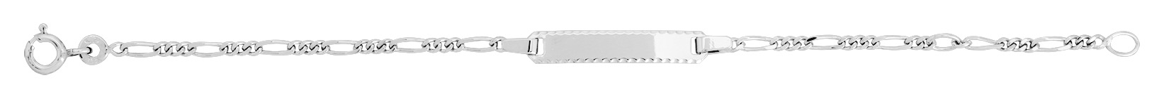 Gourmette bébé Or Blanc 18 Carats