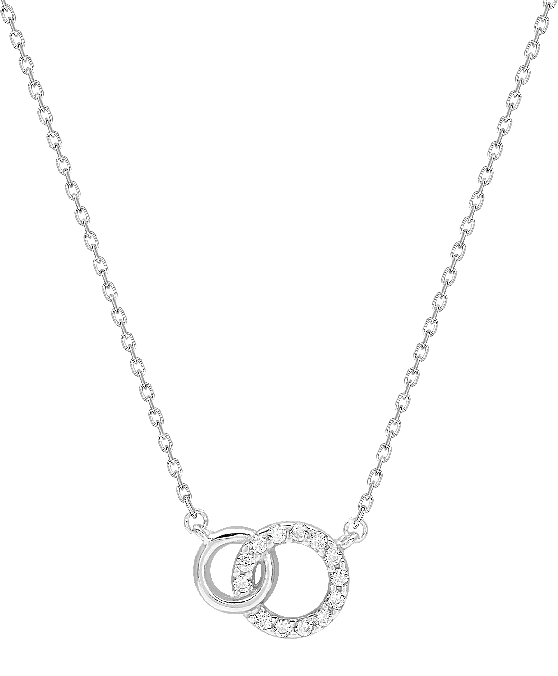 Collier Oxydes de Zirconium & Argent