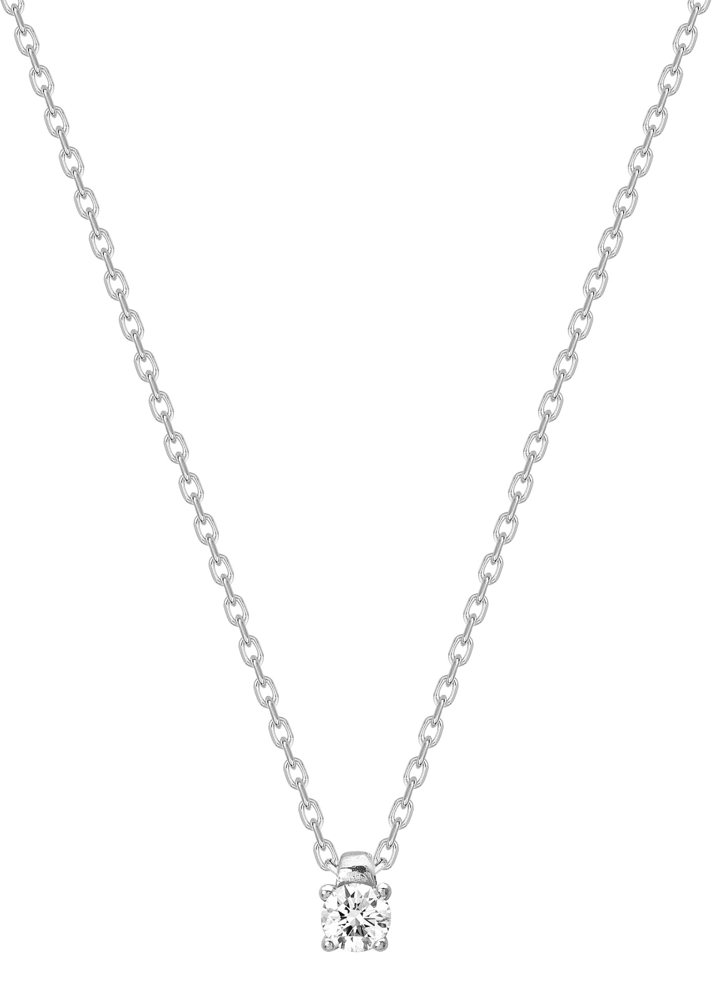 Collier Oxydes de Zirconium & Argent