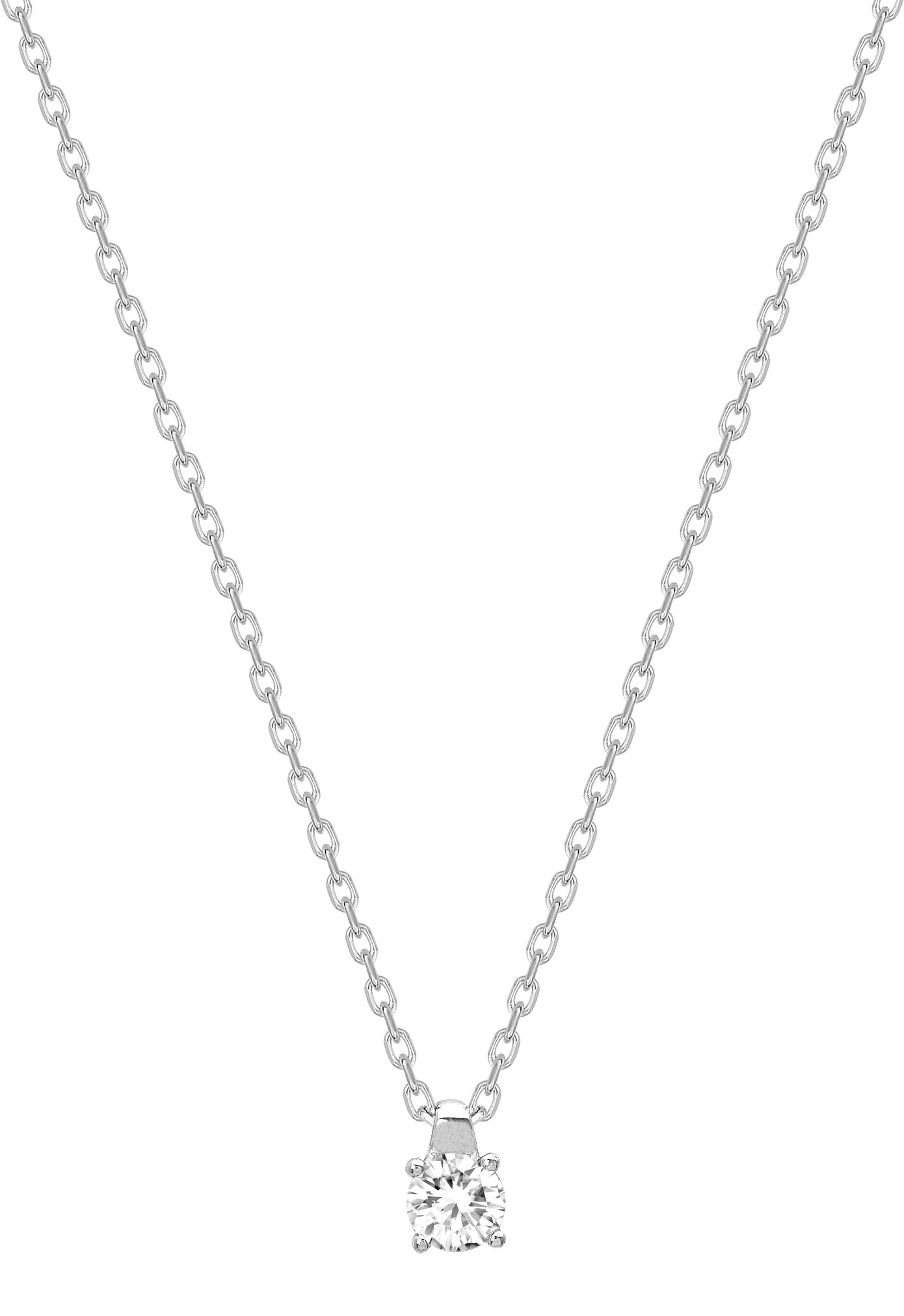 Collier Oxydes de Zirconium & Argent