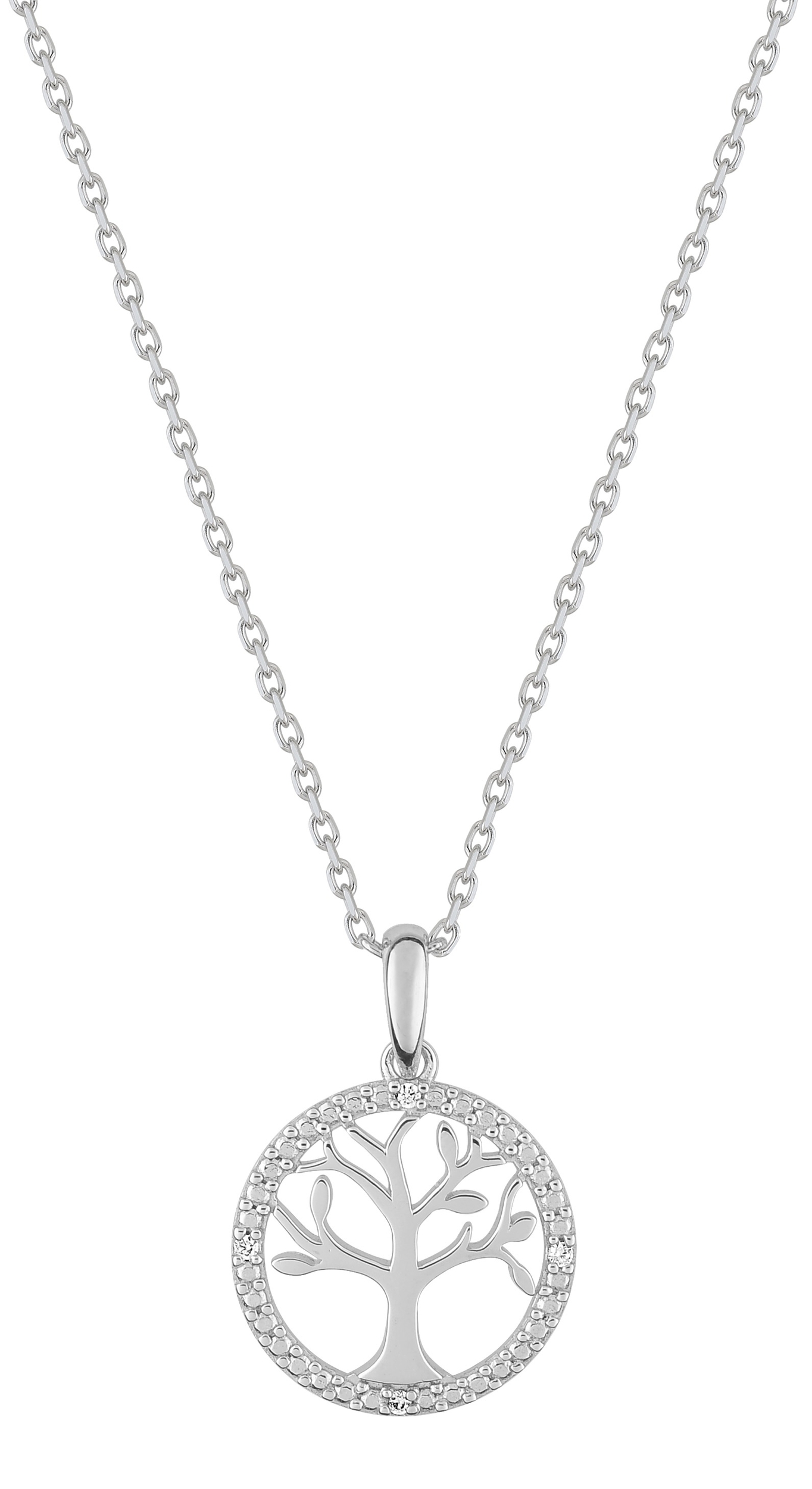 Collier Oxydes de Zirconium & Argent
