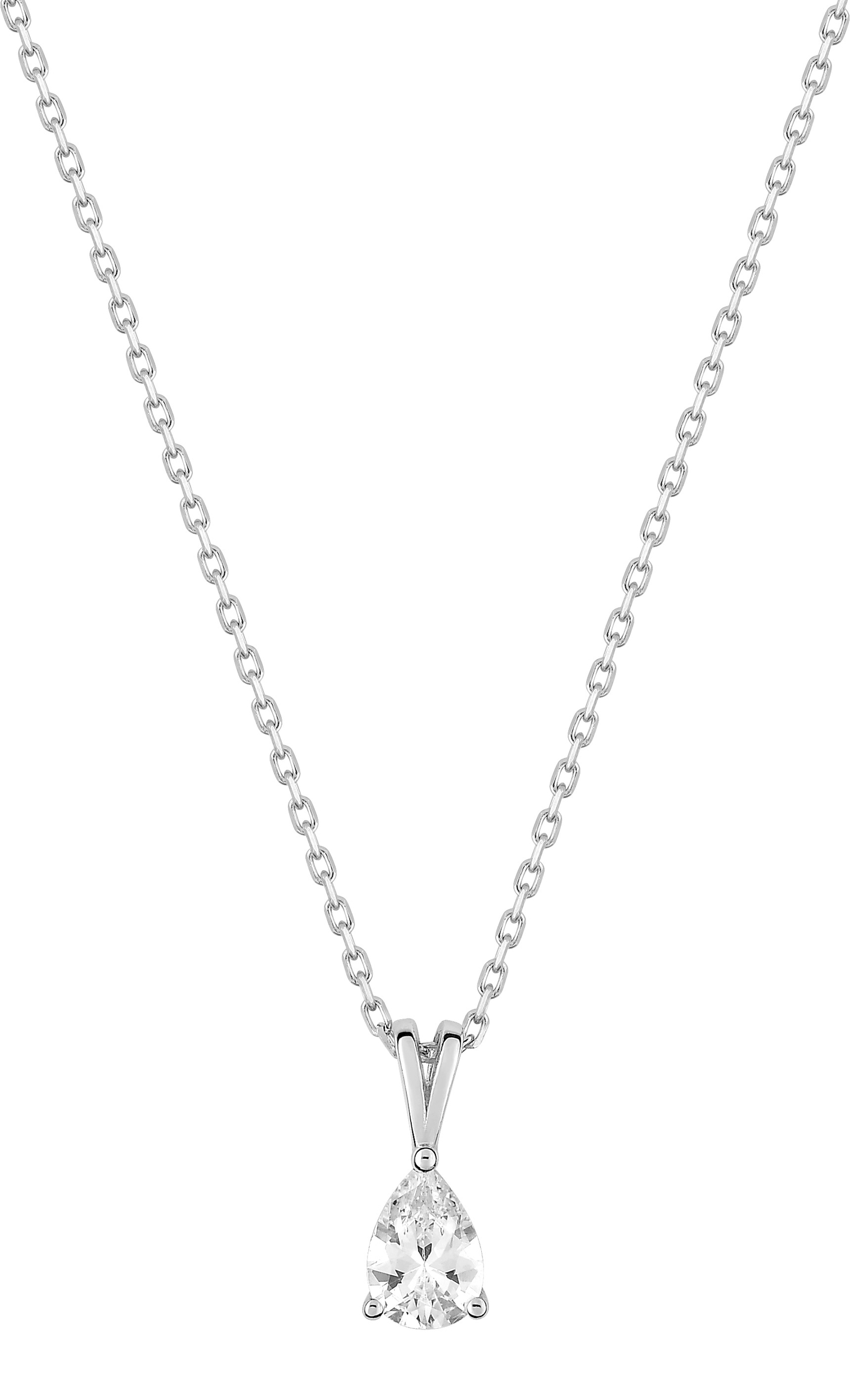 Collier Oxydes de Zirconium & Argent