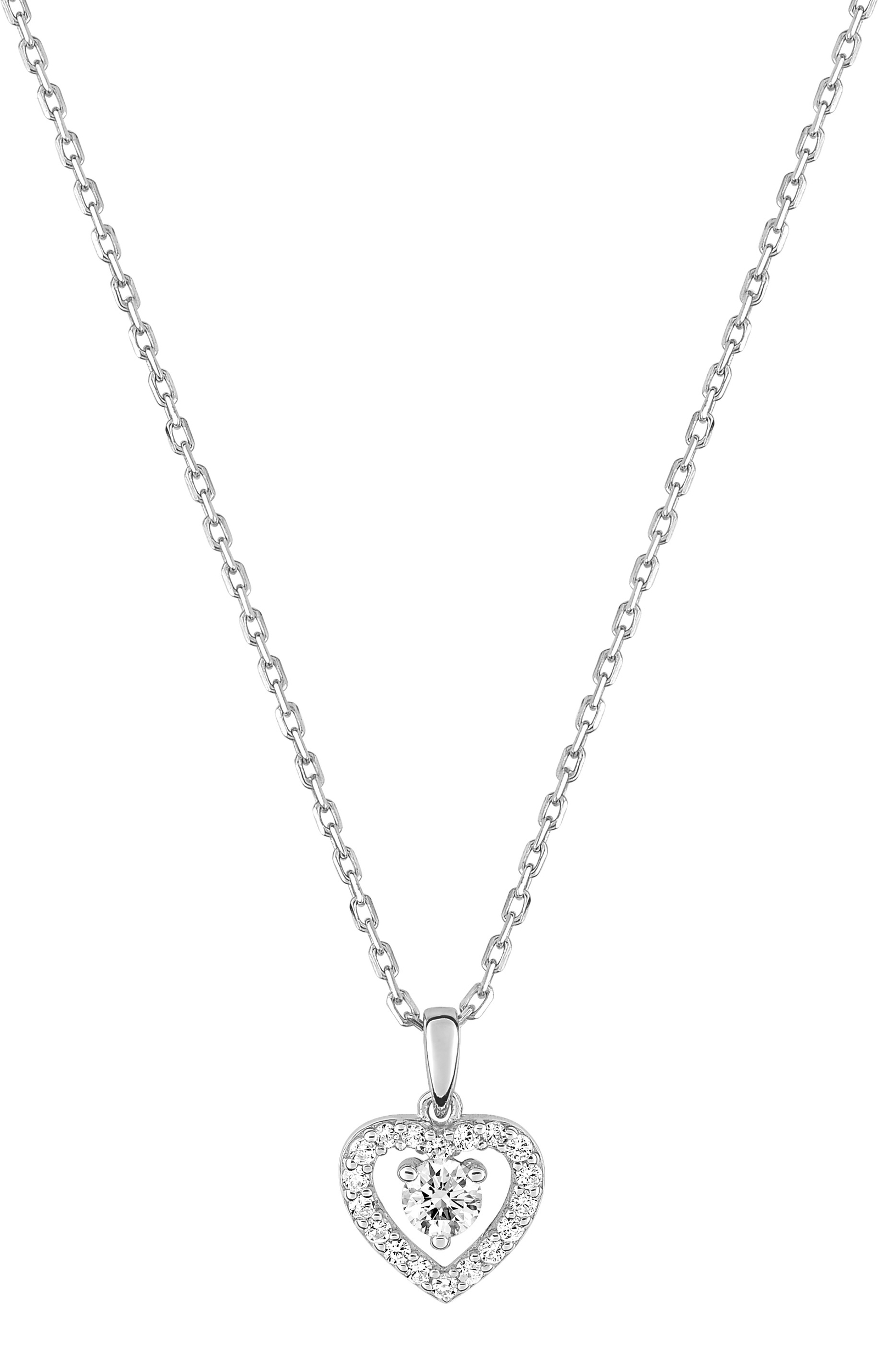 Collier Oxydes de Zirconium & Argent