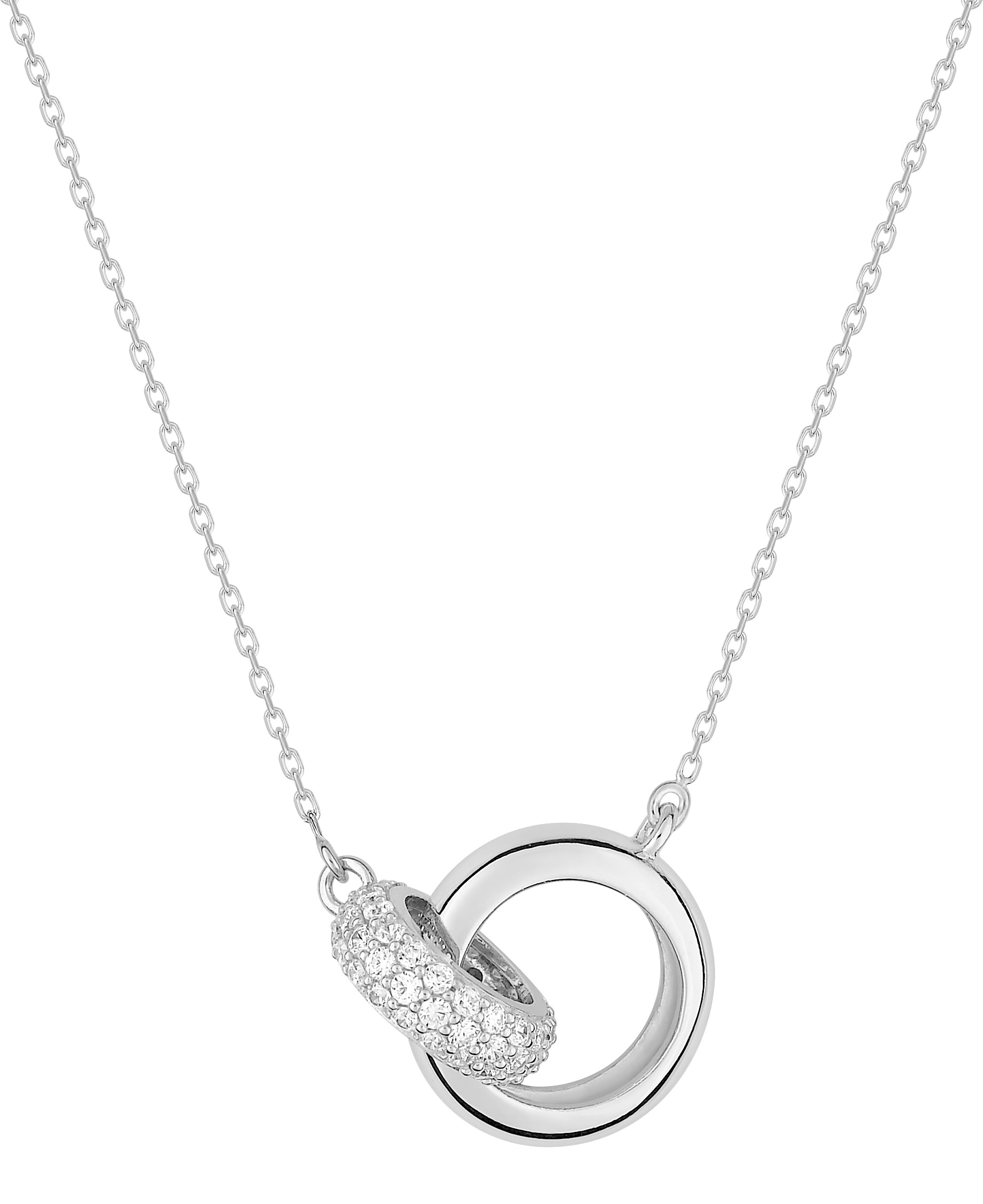 Collier Oxydes de Zirconium & Argent