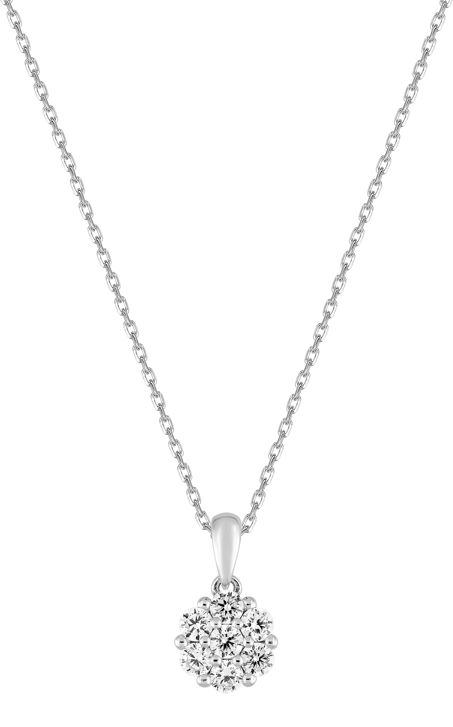Collier Oxydes de Zirconium & Argent