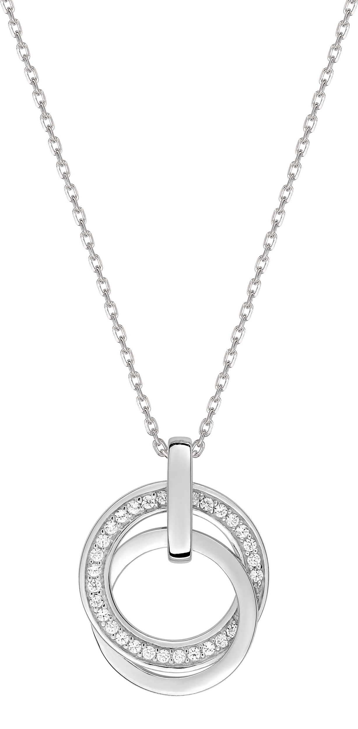 Collier Oxydes de Zirconium & Argent