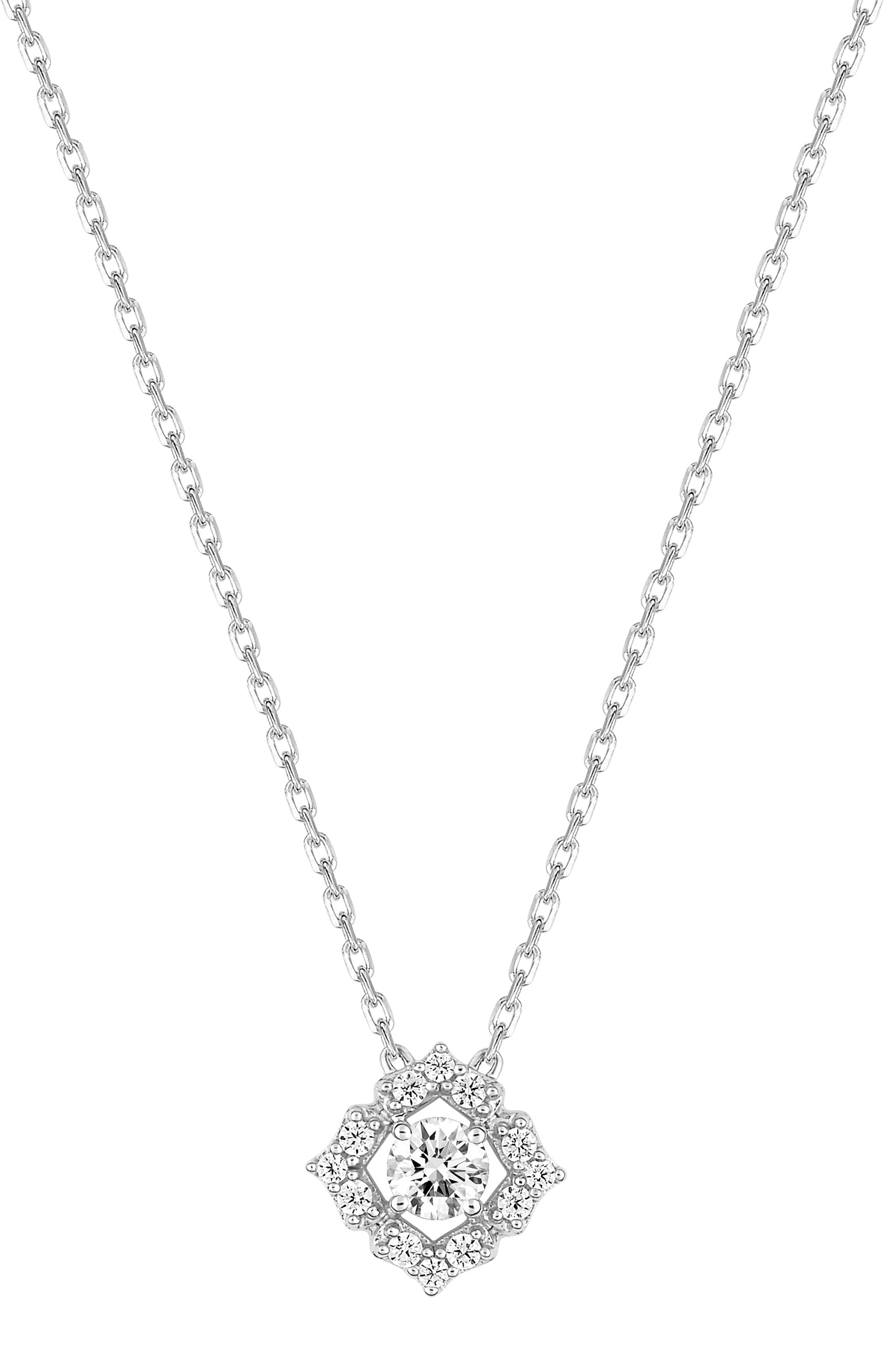 Collier Oxydes de Zirconium & Argent