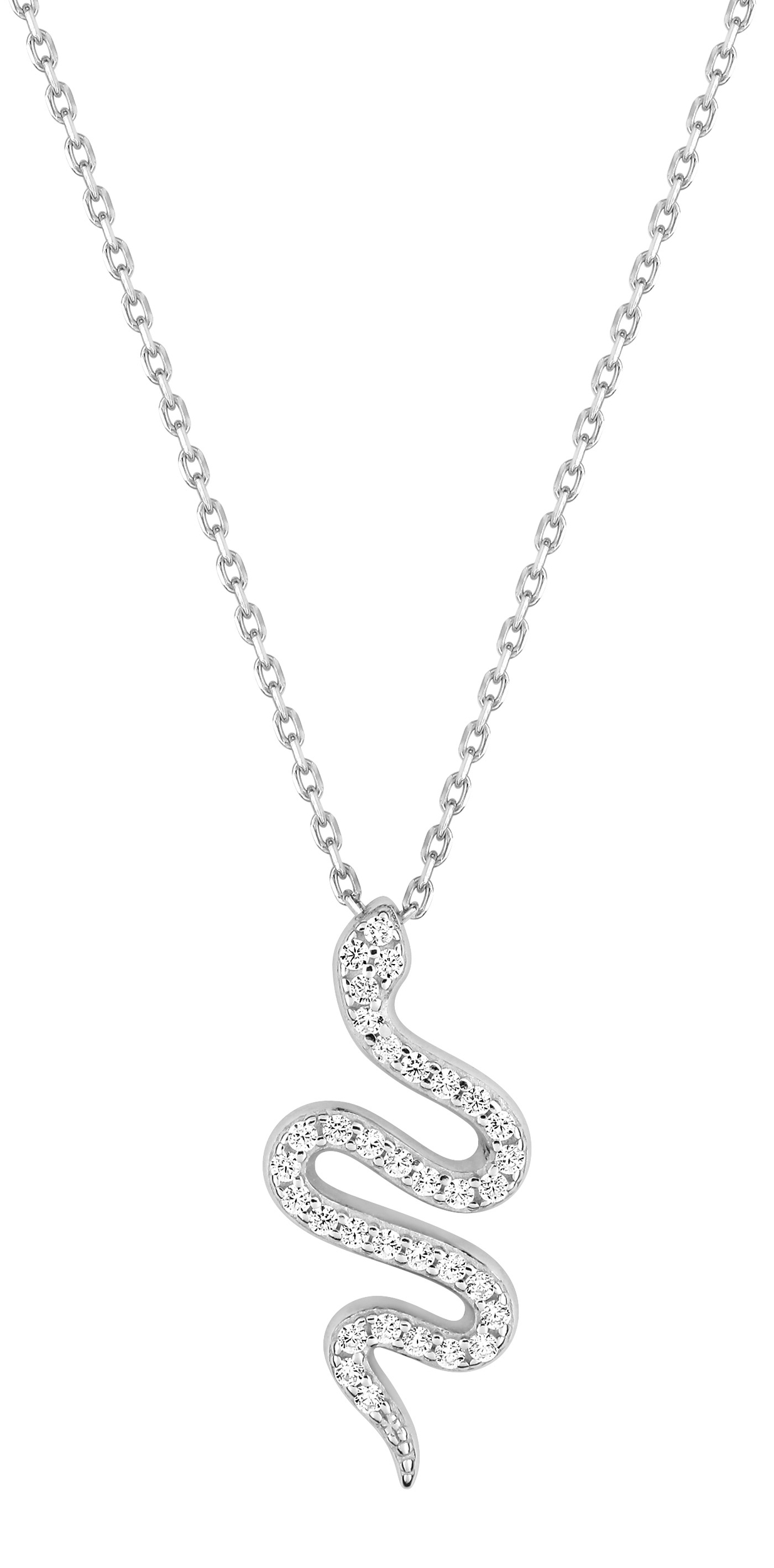 Collier Oxydes de Zirconium & Argent