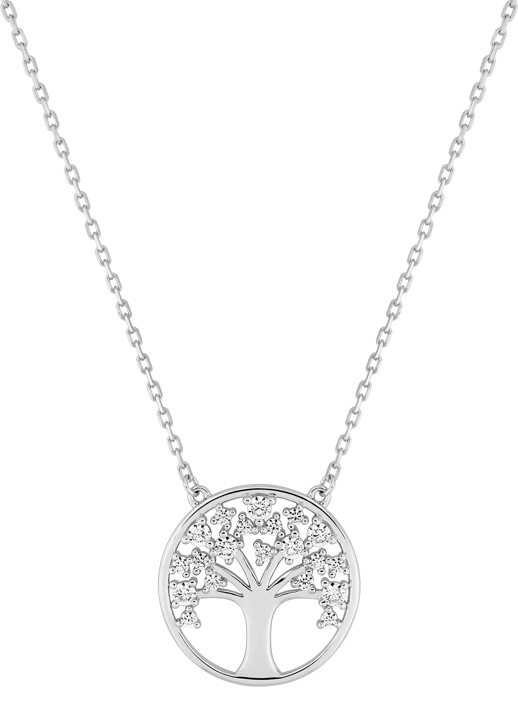 Collier Oxydes de Zirconium & Argent