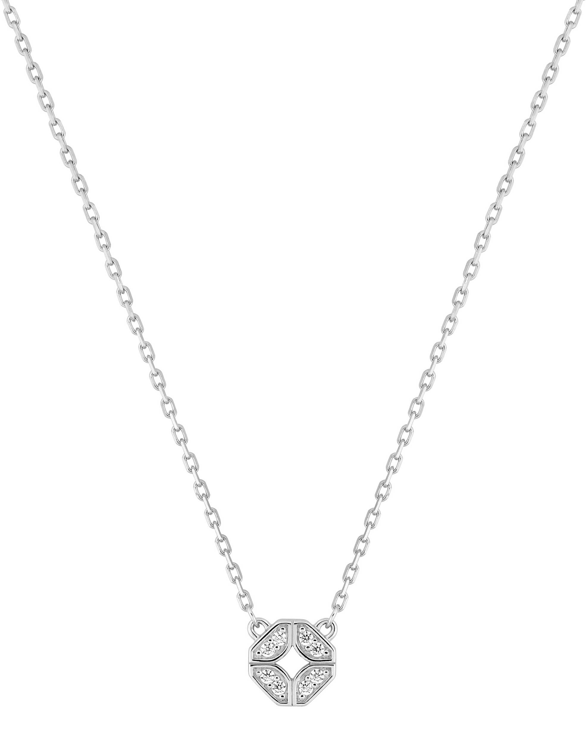 Collier Oxydes de Zirconium & Argent